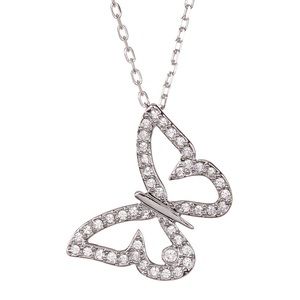 Swarovski Tatou Crystal  Butterfly Necklace